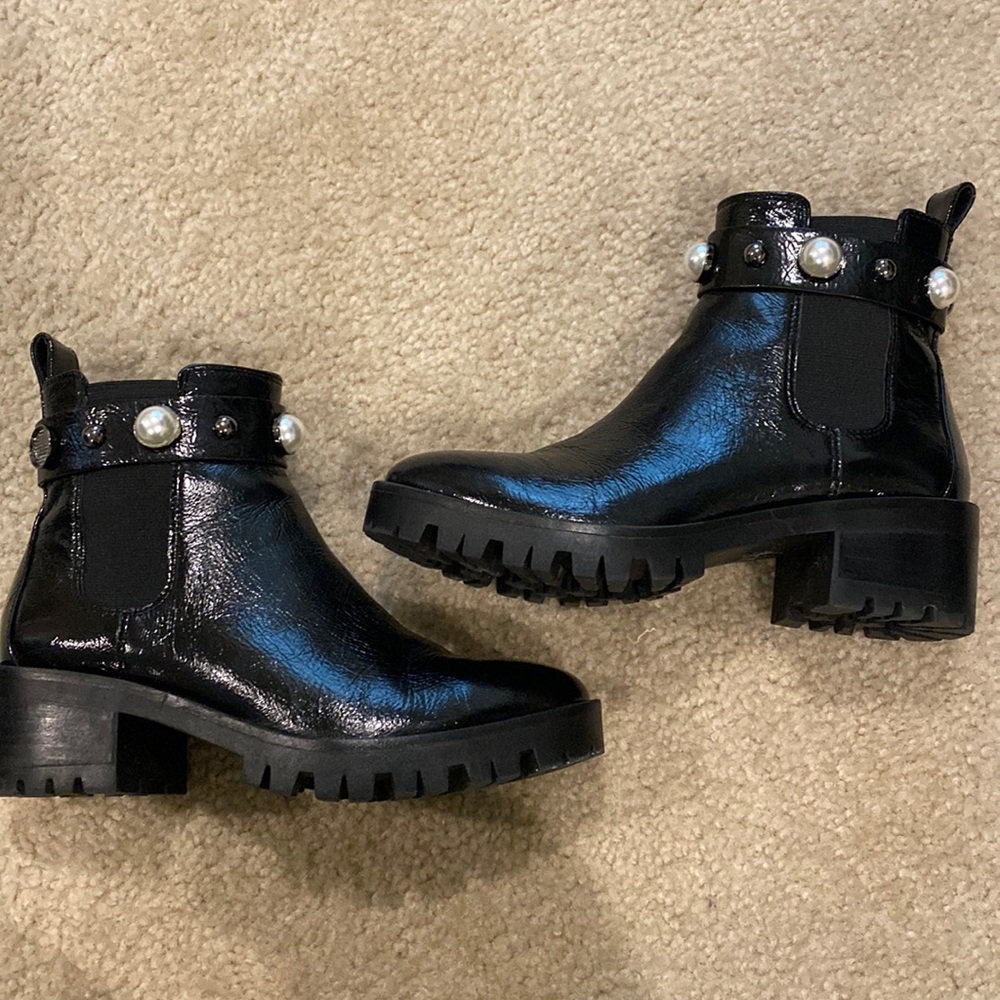 KARL LAGERFELD PARIS Pola Studded Chelsea Bootie